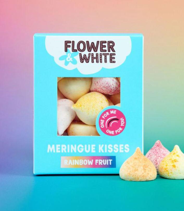 Flower & White Meringue Drops Flower & White Meringue Drops