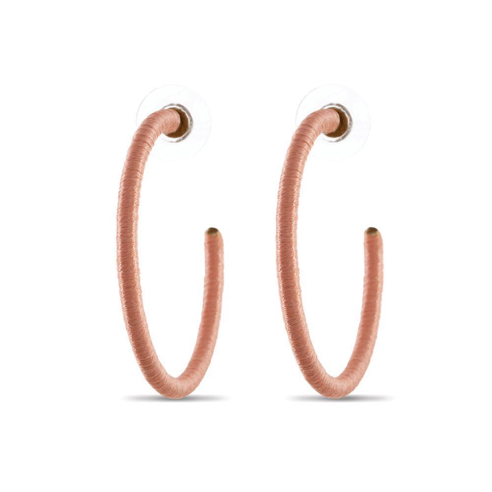Foxy In Pink Hoop Earrings Foxy In Pink Hoop Earrings