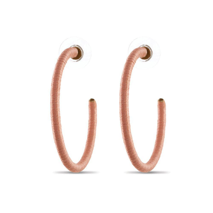 Foxy In Pink Hoop Earrings Foxy In Pink Hoop Earrings
