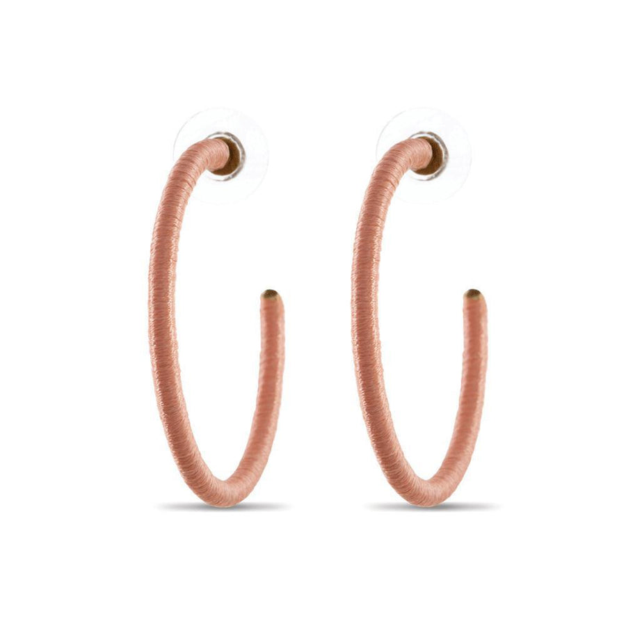 Foxy In Pink Hoop Earrings Foxy In Pink Hoop Earrings