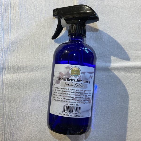 Healing Humboldt Room Refresher Sprays Fresh Cotton