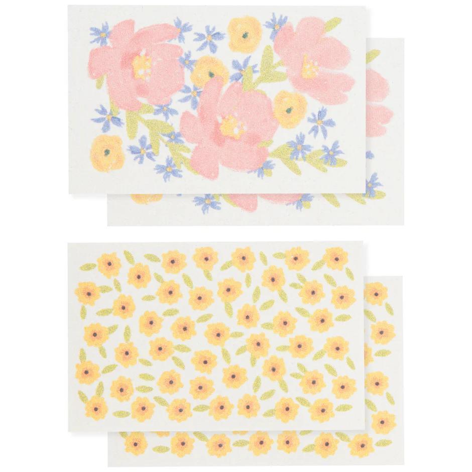 Pop Up Sponges Set of 4 Assorted Full Bloom Pop Up Sponges Set of 4 Assorted