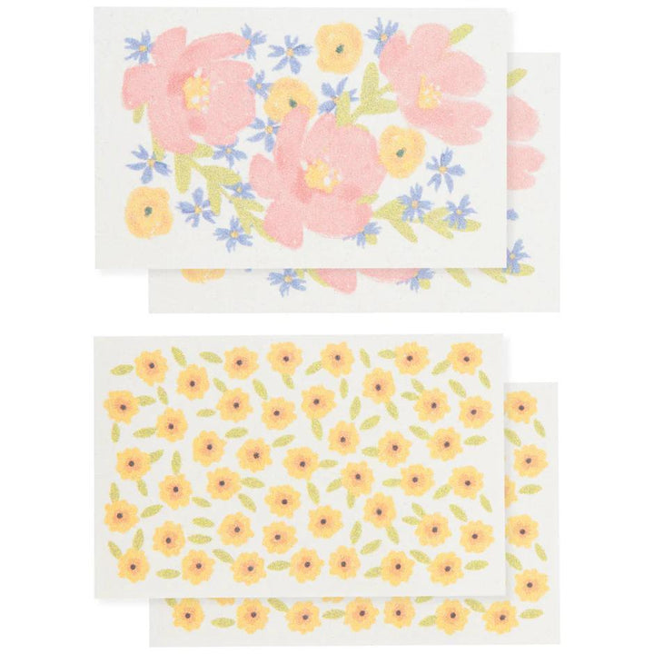 Pop Up Sponges Set of 4 Assorted Full Bloom Pop Up Sponges Set of 4 Assorted
