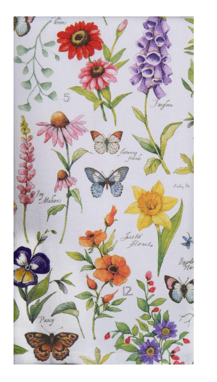 Garden Walk Floral Toss Dual Purpose Terry Towel Garden Walk Floral Toss Dual Purpose Terry Towel