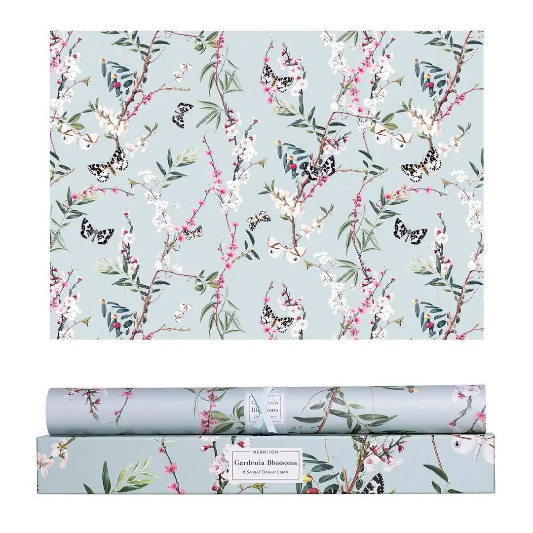 Merriton Botanical Scented Drawer Liners Gardenia Blossoms Merriton Botanical Scented Drawer Liners