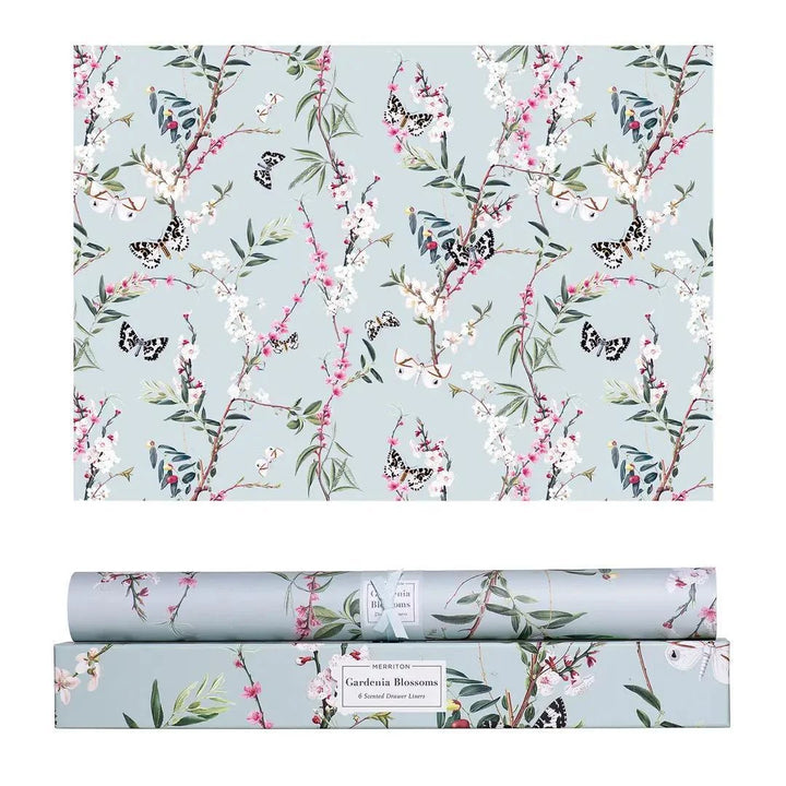 Merriton Botanical Scented Drawer Liners Gardenia Blossoms Merriton Botanical Scented Drawer Liners