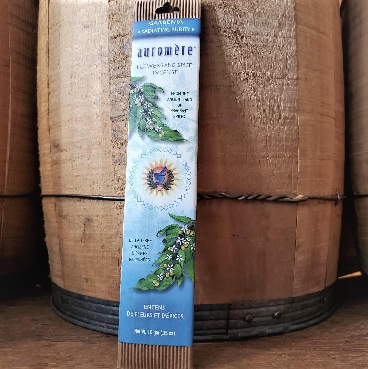 Auromere Incense Flowers & Spice Gardenia (Radiating Purity) Auromere Incense Flowers & Spice