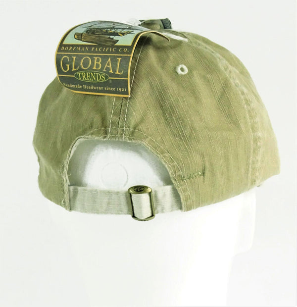 Garment Washed Twill American Flag Baseball Cap | Olive