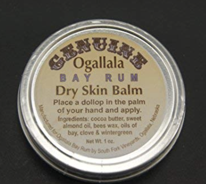 Genuine Ogallala Bay Rum Dry Skin Balm Tin Genuine Ogallala Bay Rum Dry Skin Balm Tin