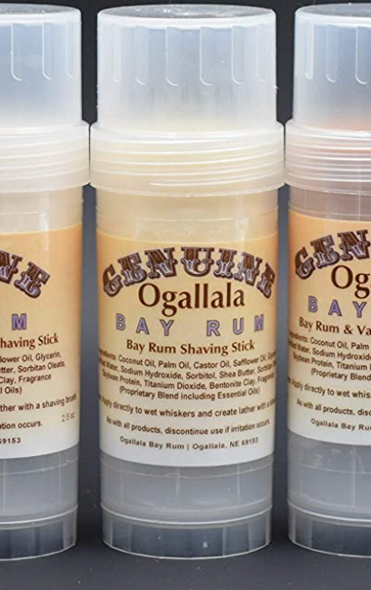 Genuine Ogallala Bay Rum Shaving Stick Genuine Ogallala Bay Rum Shaving Stick
