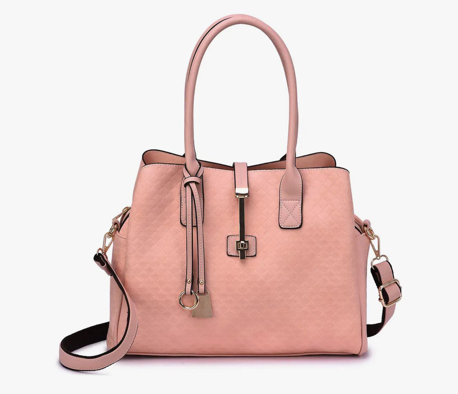 Gina Diamond Quilted Satchel