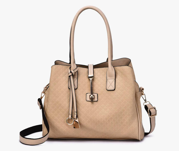 Gina Diamond Quilted Satchel