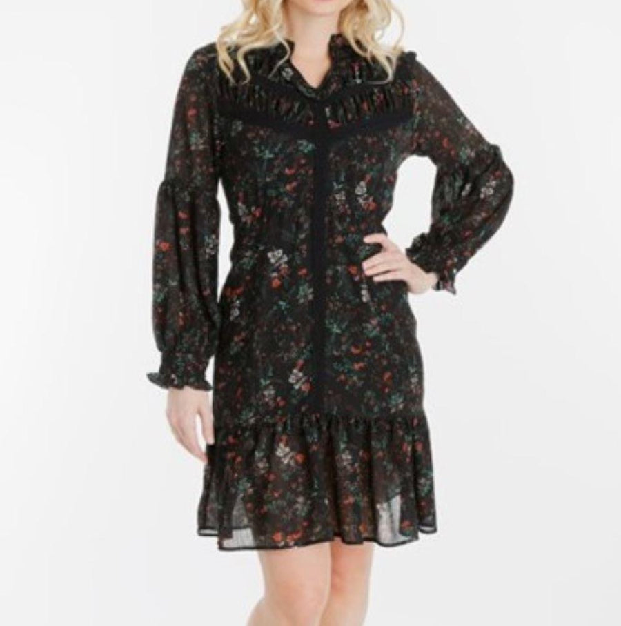 Given Kale Crochet Trim Boot Dress