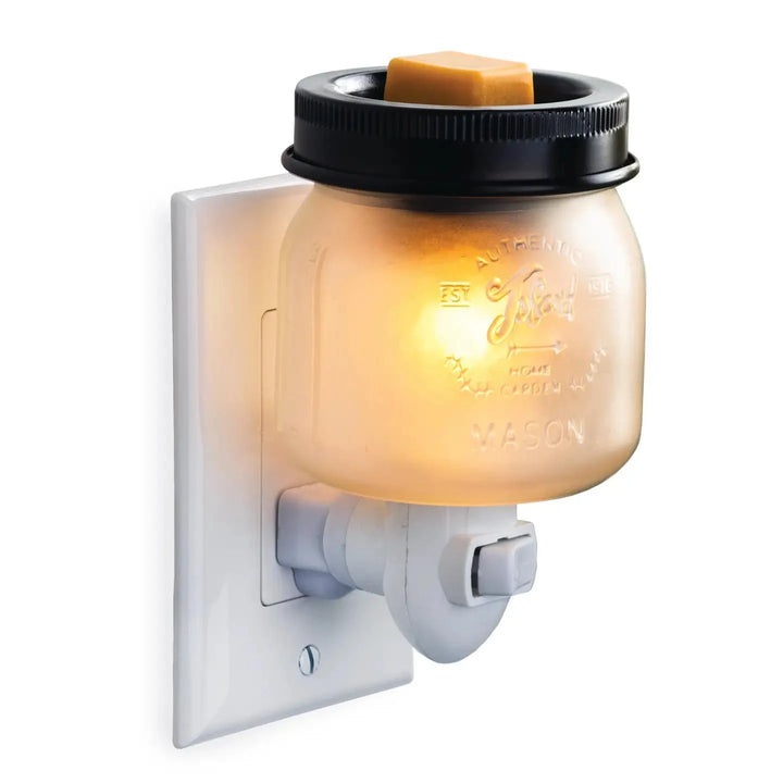 Glass Mason Jar Pluggable Fragrance Warmer Glass Mason Jar Pluggable Fragrance Warmer