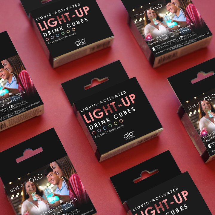 Glo® Liquid-activated cubes Glo® Liquid-activated cubes