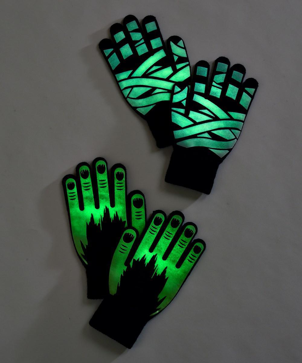 Glow-in-the-Dark Halloween Costume Gloves