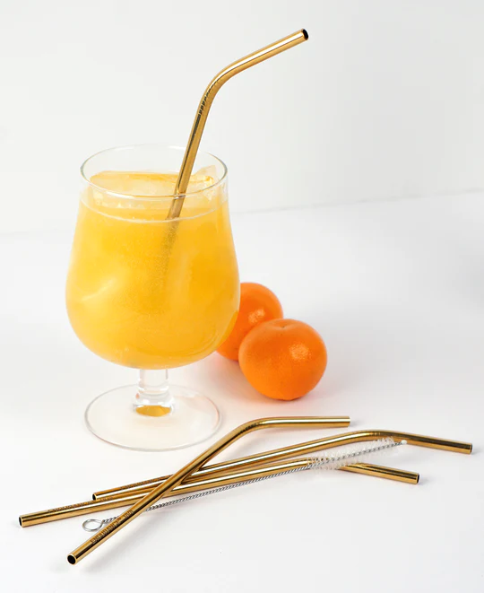 Gold Straw Set of 4