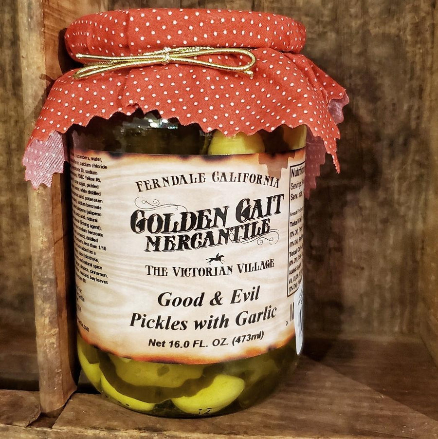 Golden Gait Mercantile Pickled Vegetables | Good & Evil Pickles with Garlic Golden Gait Mercantile Pickled Vegetables | Good & Evil Pickles with Garlic