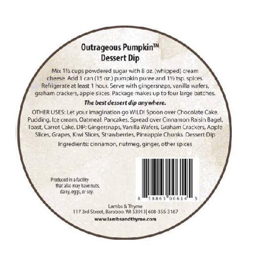 Gourmet Dessert Dip | Outrageous Pumpkin Gourmet Dessert Dip | Outrageous Pumpkin