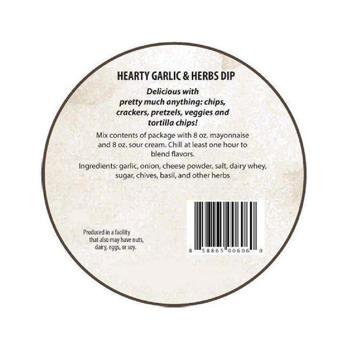 Gourmet Dip Mix | Hearty Garlic & Herbs Gourmet Dip Mix | Hearty Garlic & Herbs