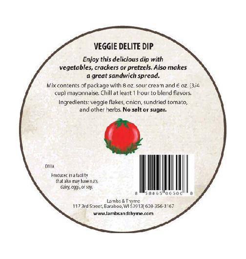 Gourmet Dip Mix | Veggie Delight Gourmet Dip Mix | Veggie Delight