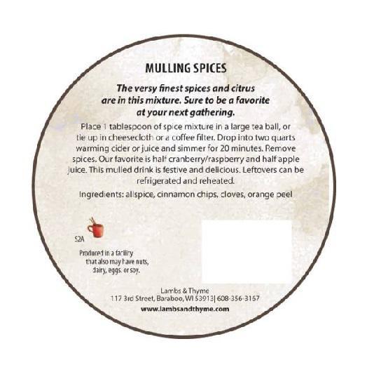 Gourmet Herb Blend | Mulling Spices Gourmet Herb Blend | Mulling Spices
