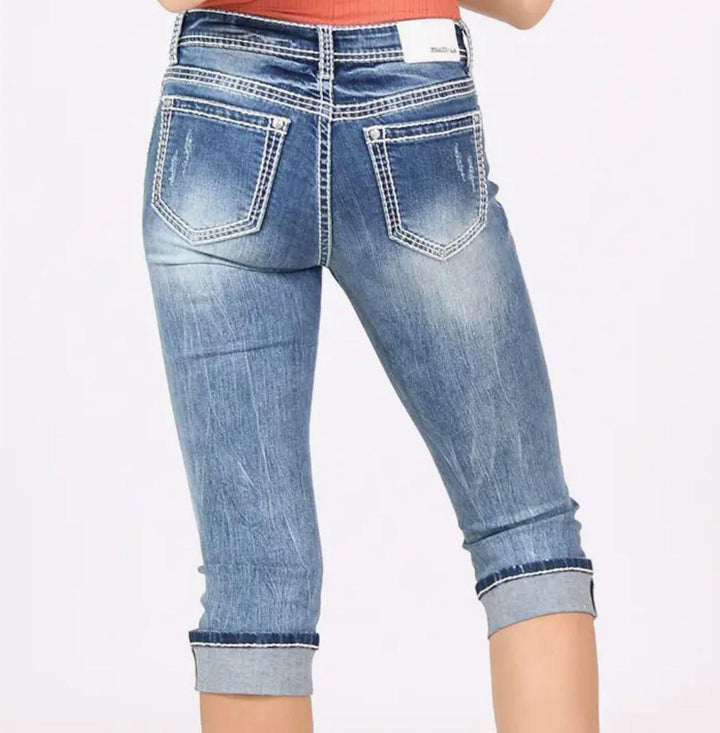 Grace in LA Mid Rise Jean | Easy Fit Simple Stitches