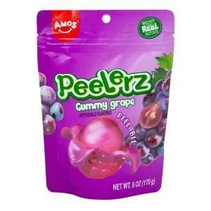 Amos Peelerz  Gummy 6oz Grape Amos Peelerz  Gummy 6oz
