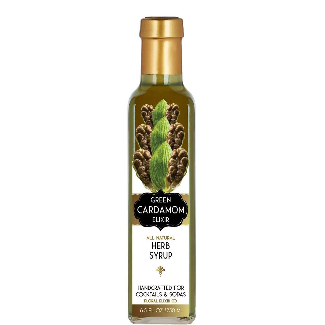 Herbal Elixir Syrups for Cocktails & Soda Green Cardamom Herbal Elixir Syrups for Cocktails & Soda