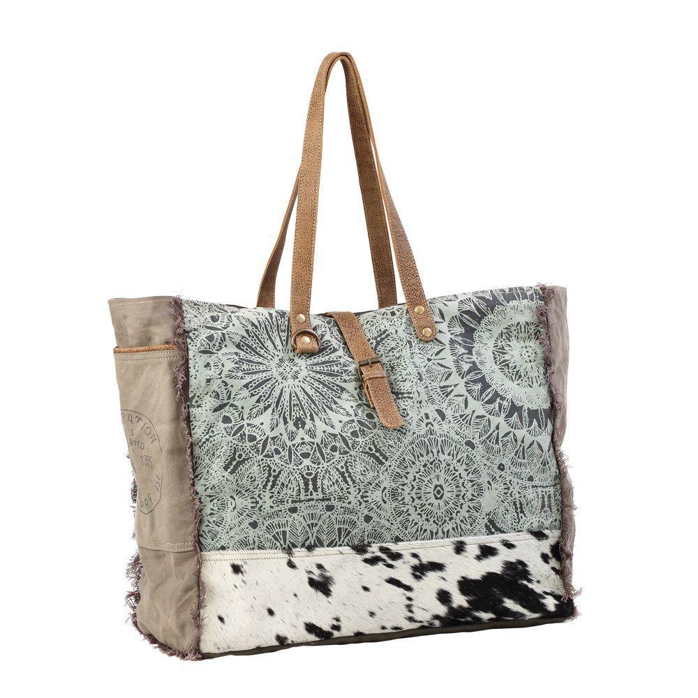 Green Floral Print Weekender Bag Green Floral Print Weekender Bag