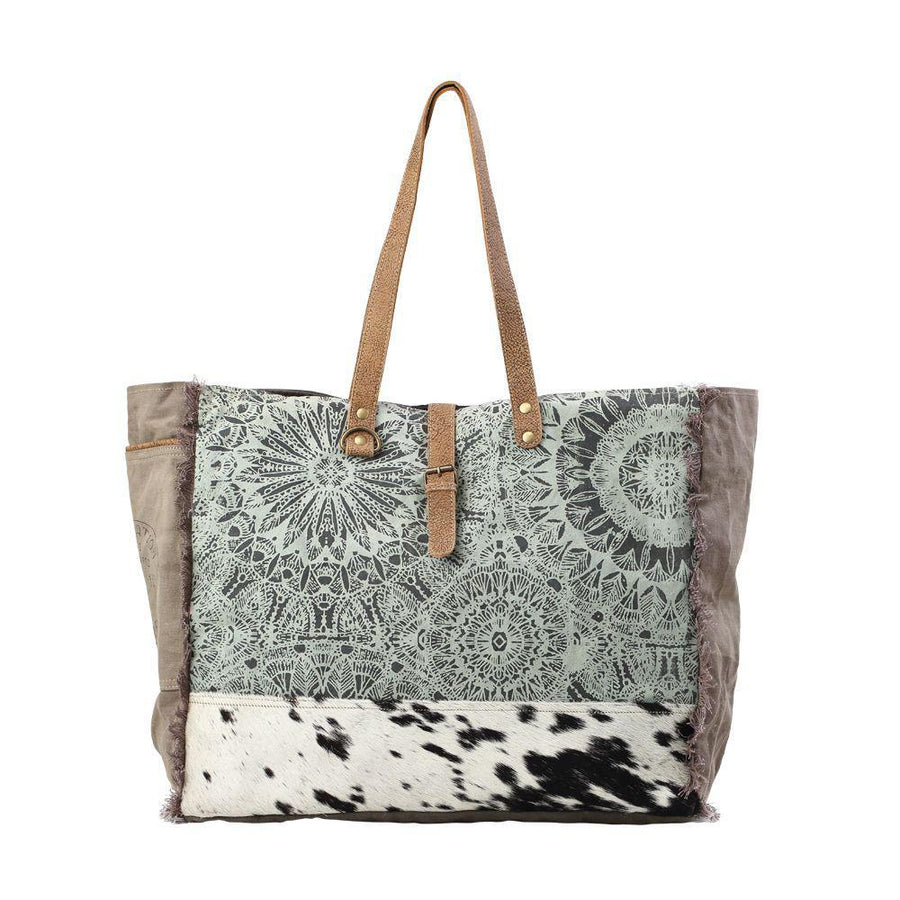 Green Floral Print Weekender Bag Green Floral Print Weekender Bag