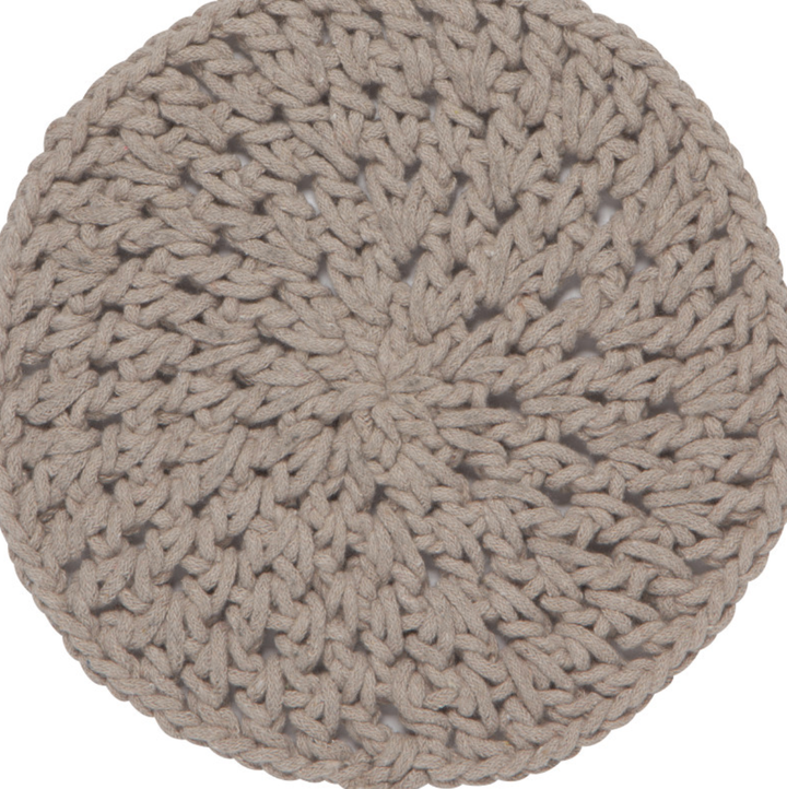Knotted Cotton Trivets Grey Knotted Cotton Trivets