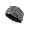 Plush Cable Knit Headwarmer Grey Plush Cable Knit Headwarmer