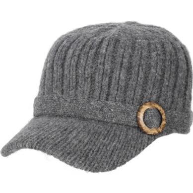 Women's Knit Wool Blend Baseball Cap | Dillman Grey