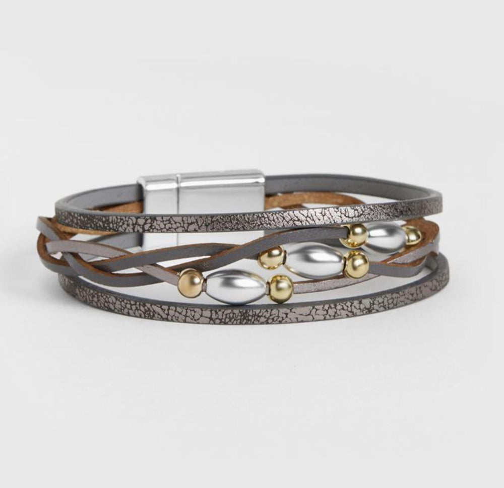 COCO + CARMEN Advena Magnetic Bracelet Gunmetal