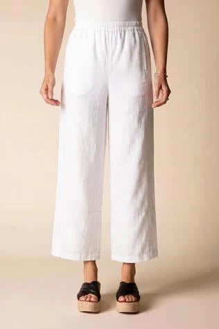 Habitat Clothing Contrast Seams Crop Pant in Oatmeal Habitat Clothing Contrast Seams Crop Pant in Oatmeal