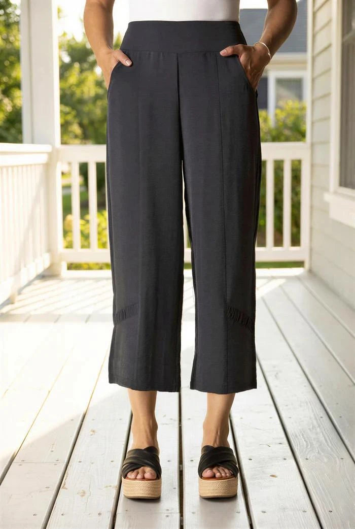 Habitat Clothing Destination Unknown Crop Pant in Black Habitat Clothing Destination Unknown Crop Pant in Black