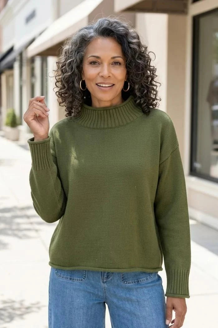 Habitat Clothing Fireside Cozy Cabin Sweater in Fern Habitat Clothing Fireside Cozy Cabin Sweater in Fern