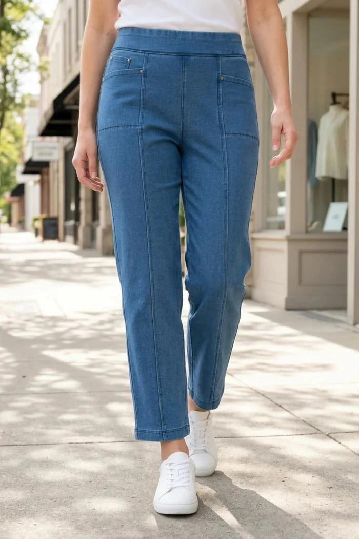 Habitat Clothing Stonewash Knit Go-To Pant in Denim Habitat Clothing Stonewash Knit Go-To Pant in Denim