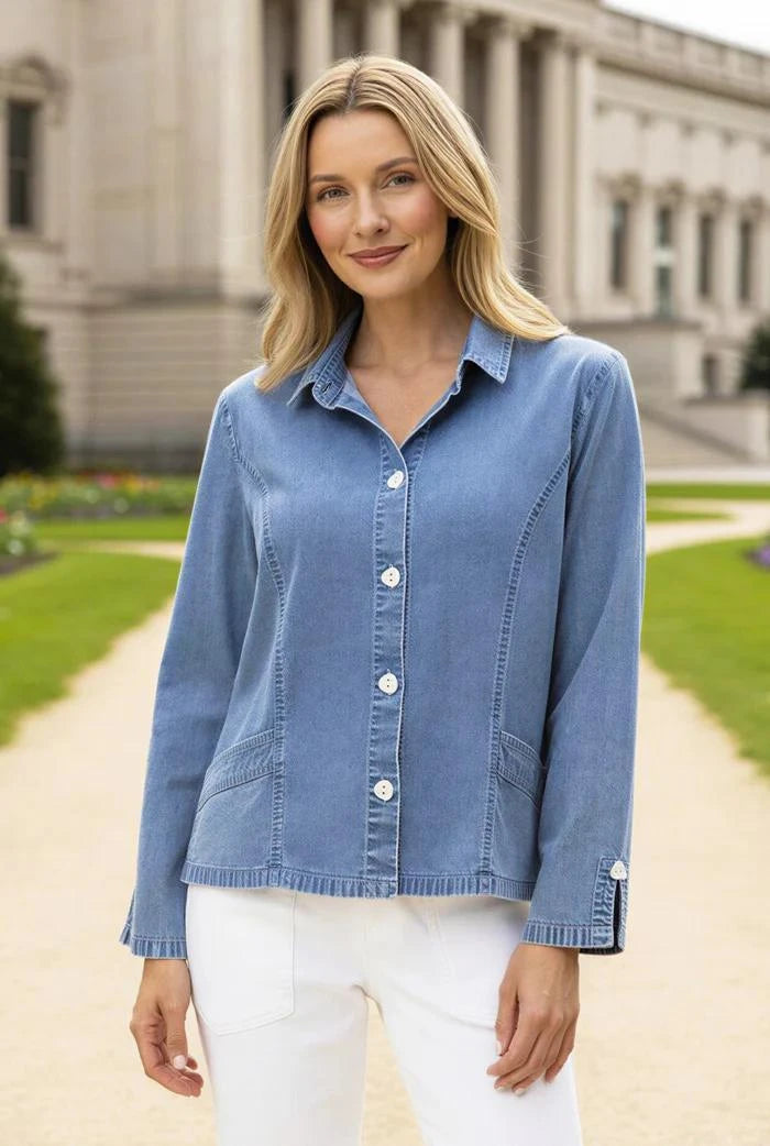 Habitat Clothing Stretch Denim Cafe Shirt Habitat Clothing Stretch Denim Cafe Shirt