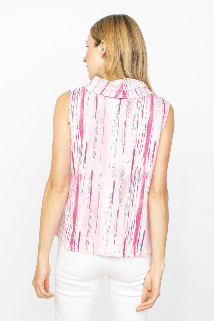 Habitat Combed Cotton Watercolor Cowl Tank | Peony