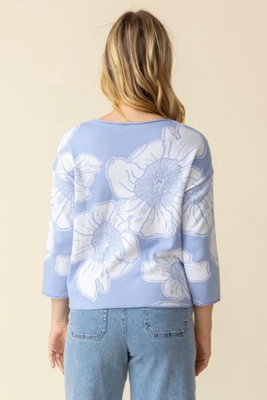 Habitat In Bloom Bloom Jacq Pullover Hydrangia Habitat In Bloom Bloom Jacq Pullover Hydrangia