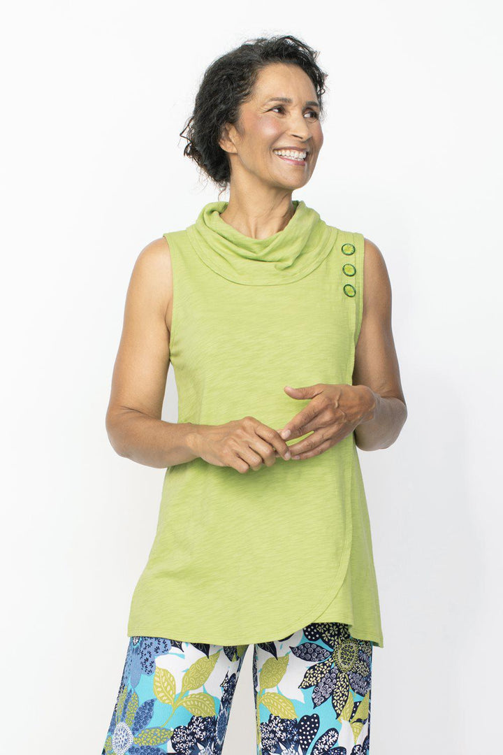 Habitat Peruvian Cotton Sleeveless Cowl | Garden