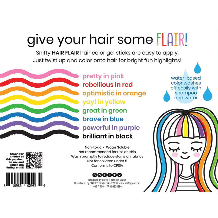 Hair Flair - Hair Color Gel Sticks Set of 8 Hair Flair - Hair Color Gel Sticks Set of 8