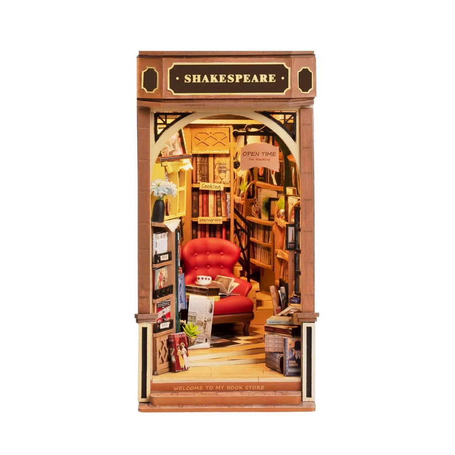 Hands Craft Bookstore DIY Miniature Book Nook Kit Hands Craft Bookstore DIY Miniature Book Nook Kit