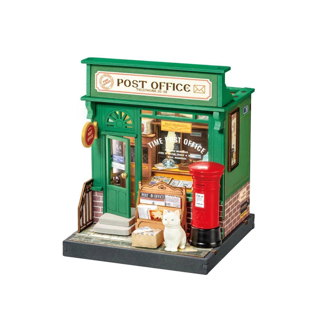 Hands Craft Century Post Office DIY Miniature House Kit Hands Craft Century Post Office DIY Miniature House Kit