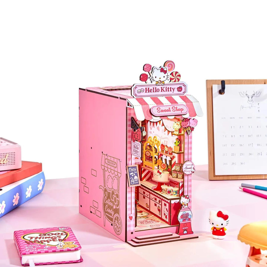 Hands Craft Diy Book Nook Kit: Hello Kitty® Sweet Shop Hands Craft Diy Book Nook Kit: Hello Kitty® Sweet Shop