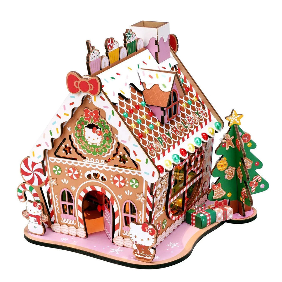 Hands Craft Diy Hello Kitty® Gingerbread House - Diy Miniature House Kit Hands Craft Diy Hello Kitty® Gingerbread House - Diy Miniature House Kit