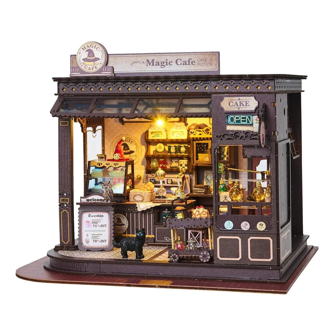 Hands Craft Diy Miniature House Kit: Magic Café Hands Craft Diy Miniature House Kit: Magic Café