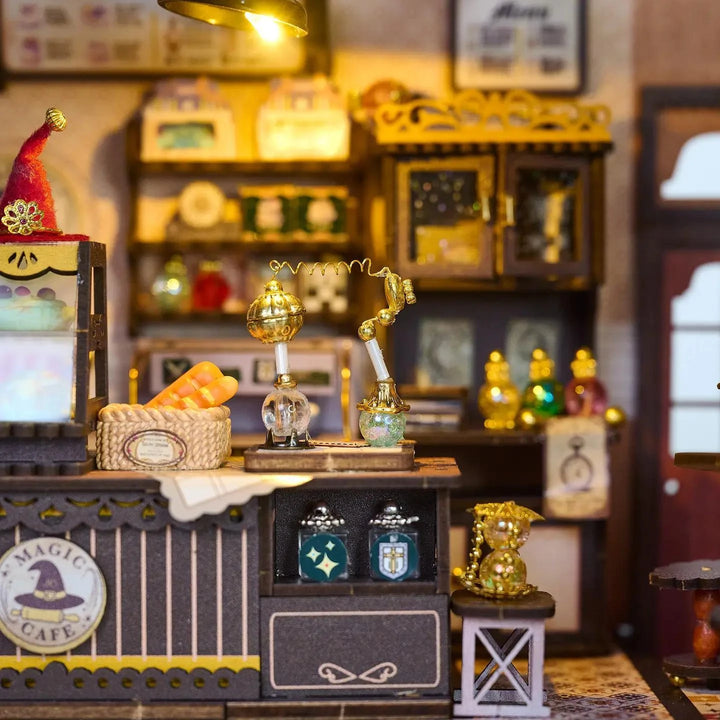 Hands Craft Diy Miniature House Kit: Magic Café Hands Craft Diy Miniature House Kit: Magic Café